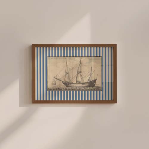 Ship Stripe One Horizontal Digital Art Print