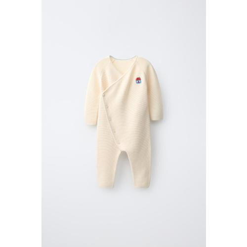 EMBROIDERED HOUSE KNIT JUMPSUIT - Ecru | ZARA United States