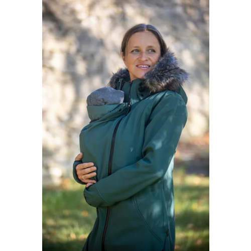 Angel Wings Babywearing Softshell Coat Green