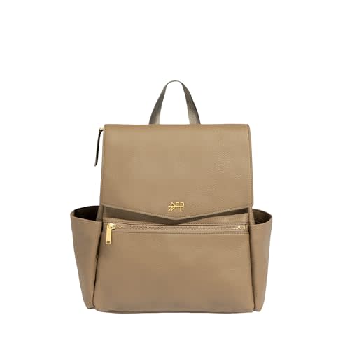 Freshly Picked Mini Classic Diaper Bag Backpack, Vegan Leather Baby Diaper Bag, Backpack Diaper Bag for Women (Aspen)
