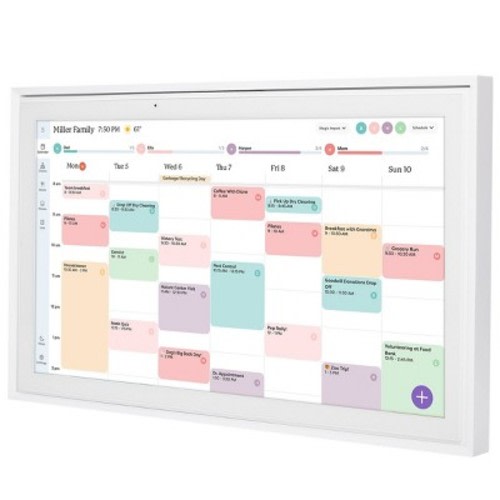Skylight 15" Touchscreen Smart Calendar - White: Wi-Fi Enabled Digital Family Hub