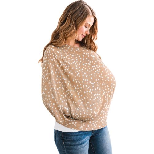 Copper Pearl Nursing Cover for Breastfeeding – Multi-Use Baby Car Seat Cover, Stroller Cover & Breast Feeding Cover Up for Women, Stretchy Breathable High Quality Cover for Boy or Girl, Fawn