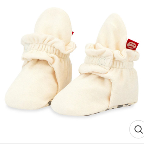 Organic Cotton Gripper Baby Booties - Cream – Zutano