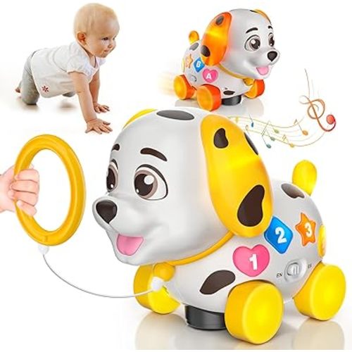Musical Baby Toys 6-12 Month, 1st First Birthday Gift for 1 Year Old Boys Girls, Crawling & Walking Puppy Toy 6 7 8 9 10 12-18 Month Old Bilingual Learning Developmental Toy for Baby Boy Girl Age 1-2