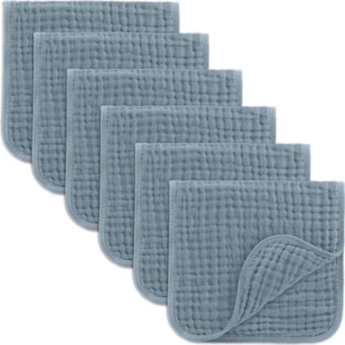 Muslin Burp Cloths - Pack of 6