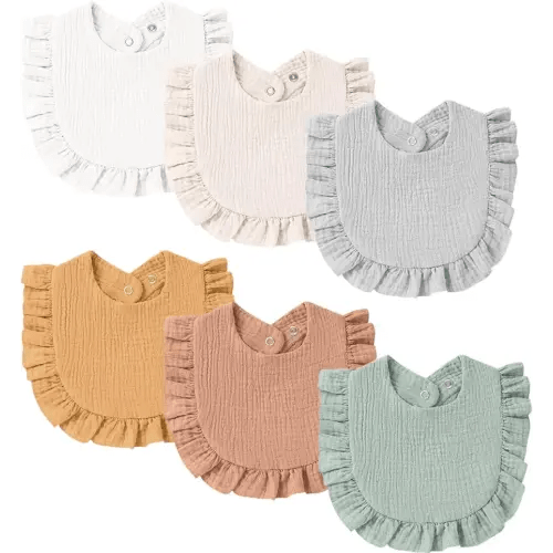 Cotton Bib Set - 6 pack