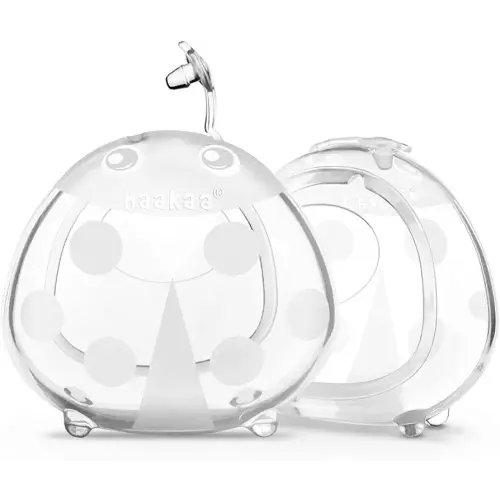 haakaa Ladybug Milk Collector Wearable Milk Collector Ladybug Breastmilk Collector Breastfeeding Milk Catchers Breast Milk Savers 2.5oz/75ml 2 PCS