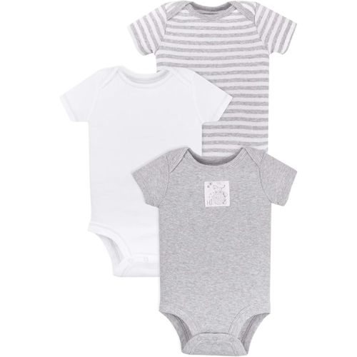 Lamaze baby-boys Unisex Short Sleeve Cotton Bodysuit, Snap Closure
