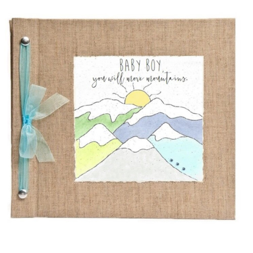 Mountains (Boy) Baby Memory Book — Hugs and Kisses XO