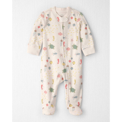 Baby Organic Cotton Sleep & Play Pajamas in Under the Sea - Little Planet | Carter's (9 months)