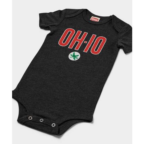 OH-IO Buckeye Leaf Baby One Piece