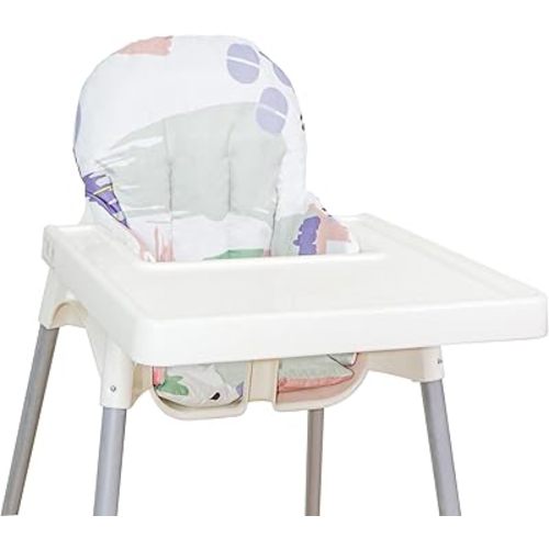 for IKEA High Chair Cushion, High Chair Pad for IKEA Antilop Highchair, Cotton Non-Slip, Soft, Baby Sitting More Comfortable (Light Color Printing)