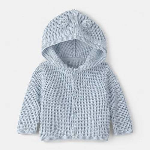 Baby Boy Carter's Bear Ears Hooded Sweater