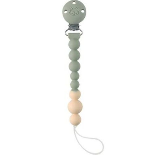 Loulou Lollipop Pacifier Clip Baby Teether OneC - Sage Green