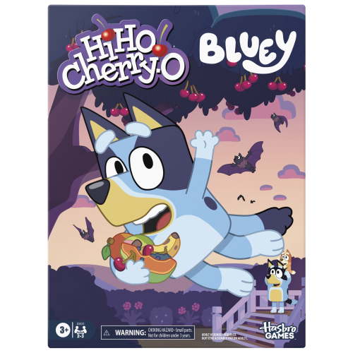 Hi Ho! Cherry-O Bluey Board Game for Kids, Preschool Counting Classroom Game, Ages 3+