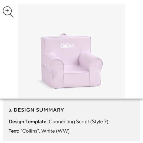 Oversized Anywhere Chair, Twill Collection, Lilac