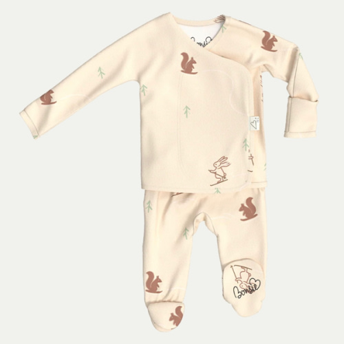 Footie - Bunny Slopes – Bonsie Skin to Skin Babywear