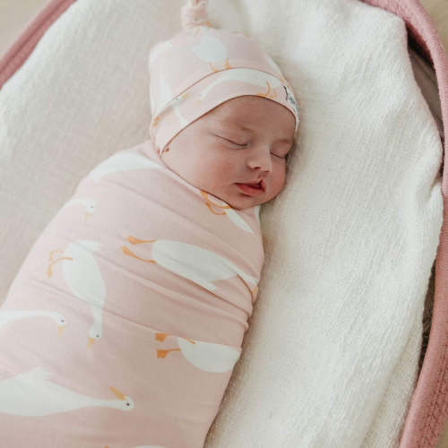 Knit Swaddle Blanket - Goosie