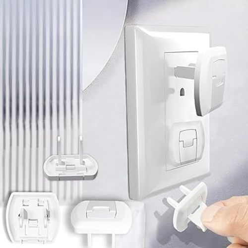 Outlet Covers Baby Proofing（32 Pack）with Hidden Pull Handle Child Safety Socket Cover Electric Power Plug Covers Protector Caps