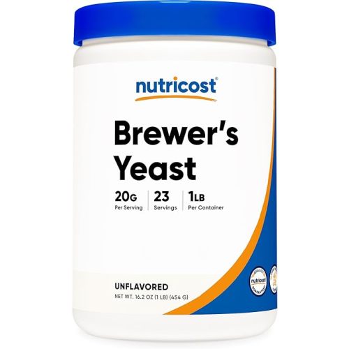 Nutricost Brewers Yeast Powder 1LB (16oz) - Non-GMO, Vegetarian Friendly