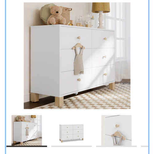 Storkcraft California 6 Drawer Double Dresser