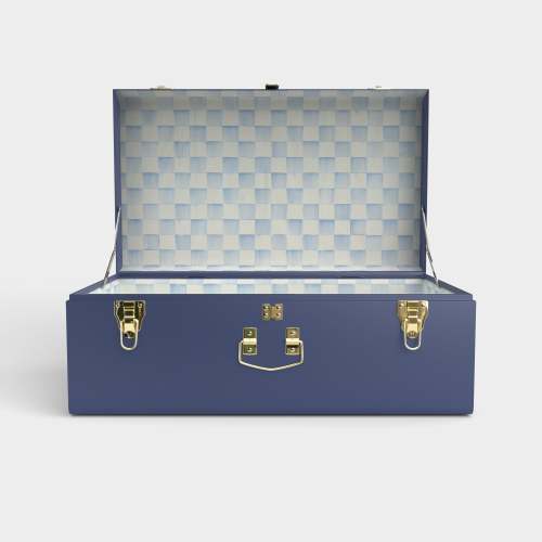 Grand Trunk - Navy - Sky Check / Embroidery