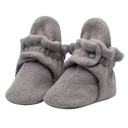 Zutano Unisex Fleece Baby Booties, Two Snap Closure, Newborn to 24 Months