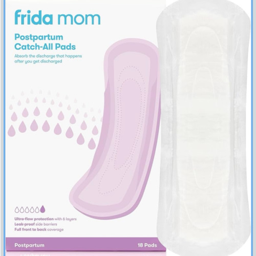 Frida Mom Postpartum Pads, Leak Proof Feminine Care Maxi Pads, 6 Layers of Protection for Maximum Absorbency (18ct)