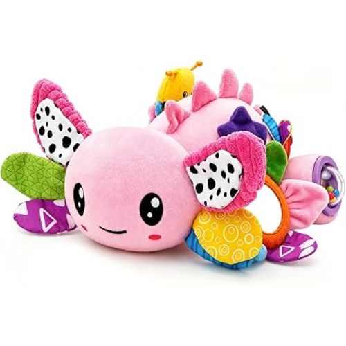 KAKIBLIN Baby Toys 0-6 Months, Infant Toys Plush Stuffed Animals Salamander