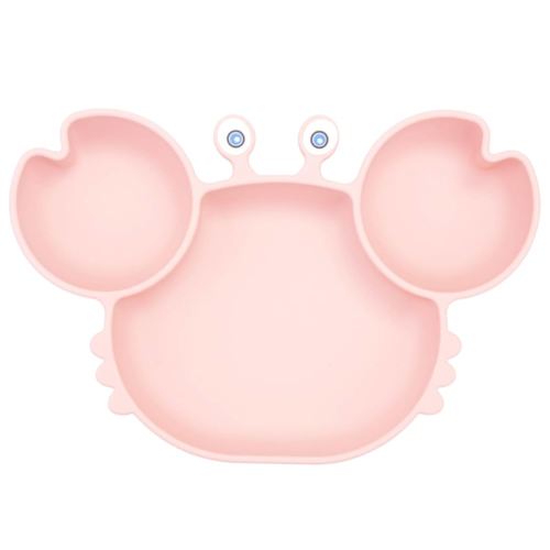 Silicone Suction Plate for Toddlers - Self Feeding Training Divided Plate Dish and Bowl for Baby and Toddler, Fits for Most Highchairs Trays, BPA Free Microwave Dishwasher Safe