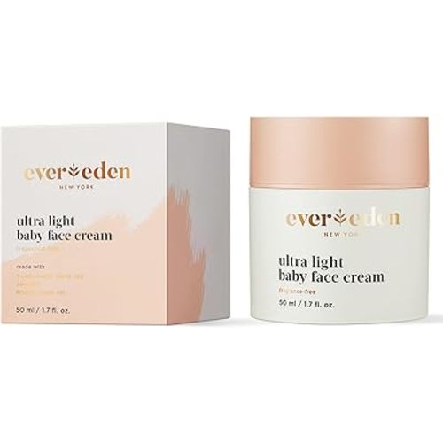 Evereden Ultra Light Baby Face Cream, 1.7 oz | Clean Baby Care | Non-toxic and Fragrance Free Moisturizer | Clean Ingredients