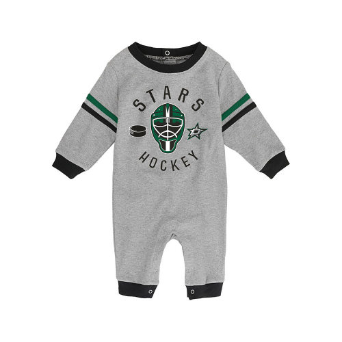 Dallas Stars Baby Grey Masked Defenders Long Sleeve One Piece