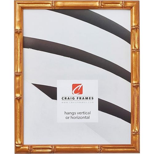 Craig Frames Vintage Gold Bamboo Composite Picture Frame, 18 by 24-Inch