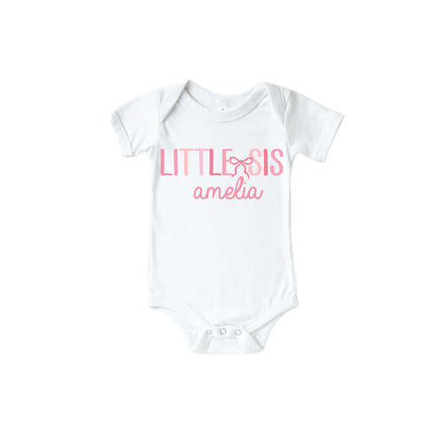 Personalized Still The Baby Graphic Bodysuit | White