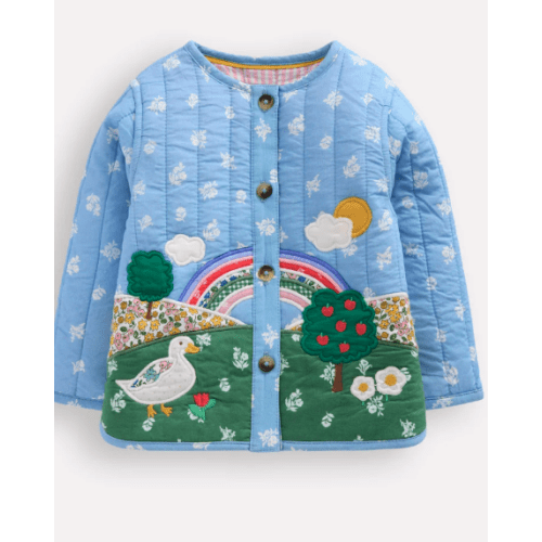 Appliqué Quilted Jacket-Multi Patchwork | Boden USA