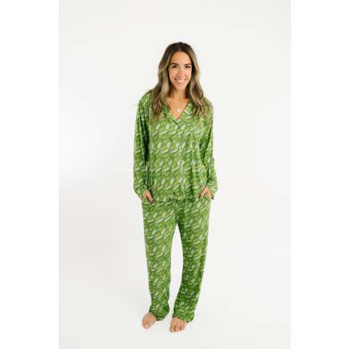 Pickle Women's Button Up Long Sleeve Set