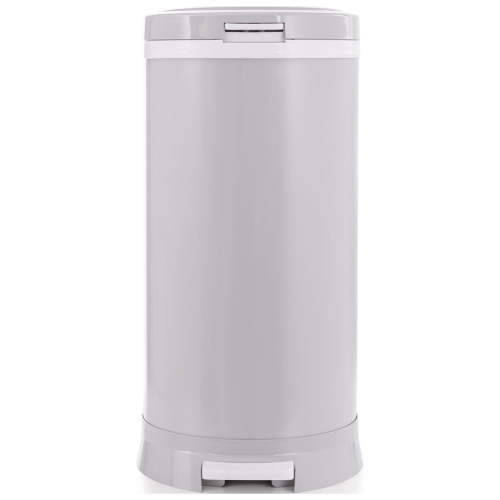 Bubula Premium Steel Diaper Waste Pail with Step Open, Gray