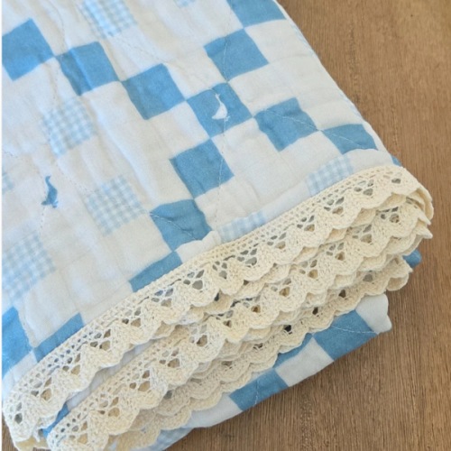 Grandma's Goose QUILTED 6 Layer Gauze Blanket
