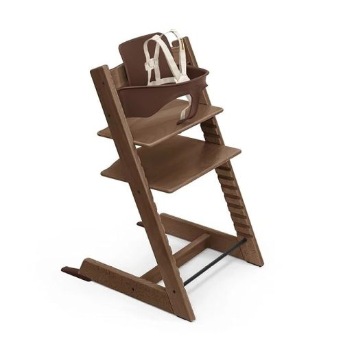 Stokke Tripp Trapp High Chair + Baby Set + Harness, Warm Brown