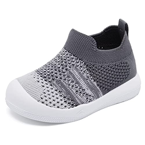 Eashi Baby Boy Girl Non-Skid Indoor Infant Walking Shoes Breathable Warm Elastic Sock Shoes with Memory Sole Protect Toes Outdoor Sneakers