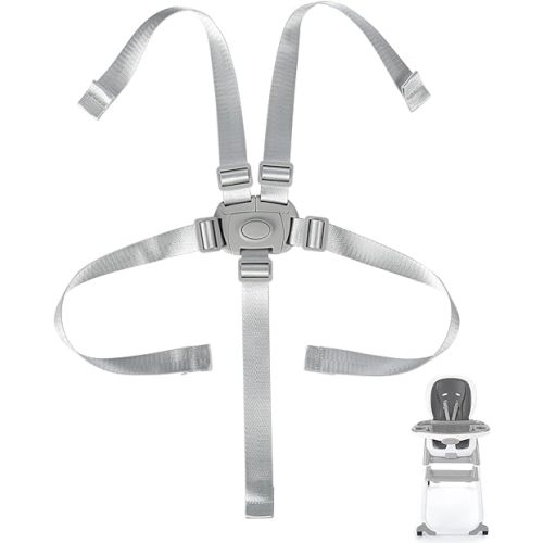 Adjustable High Chair Straps Replacement Compatible with Ingenuity for Most for Most 5 Point High Chairs,Secure Buckle,1PC