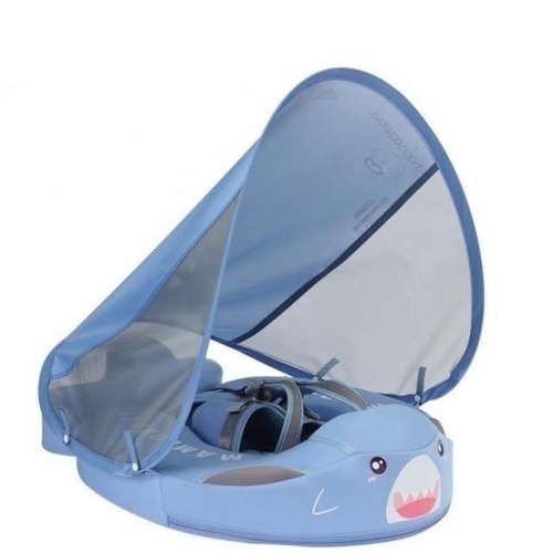 Mambobaby Non Inflatable Baby Swim Float Shark Model Infant Pool Float Swim Trainer 3-24M