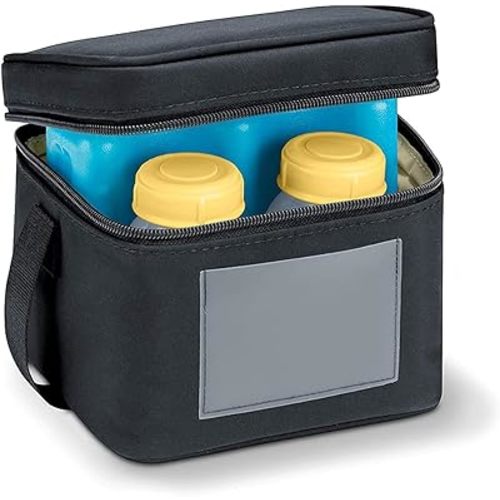 Medela Cooler Bag, Insulated, for Travel, Includes Cooling Element with 4 Bottles