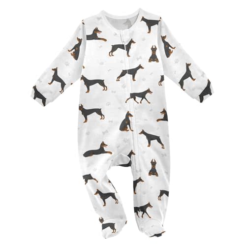 vvfelixl Bernese Mountain Dog Baby Sleepers For Girl Boys Newborn Baby Play One-Piece Footies For 0-24 Months