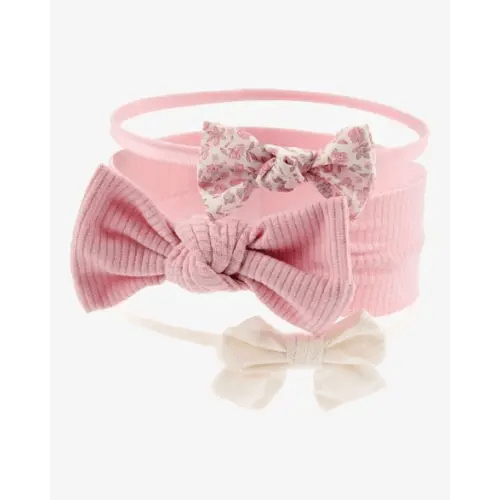 Baby Girl 3-Pack Bow Headwraps - Pink - Carter's | Carter's
