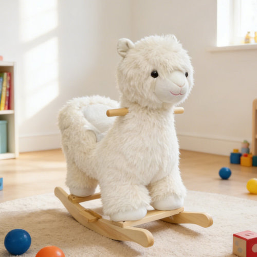 ROKAWO Ride On Rocking Horse Toy for Kids with Lullaby Safety Belt | Wayfair