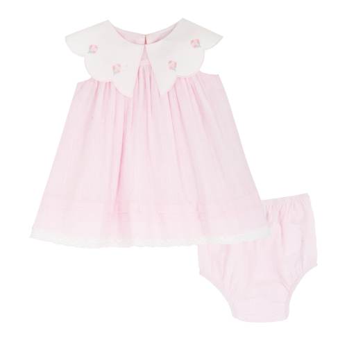 Rare Editions 2-Piece Embroidered Collar Dress Set (Baby Girl) at Von Maur