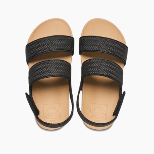 Toddler Girl's Water Vista Sandals in Black/Tan | REEF®
