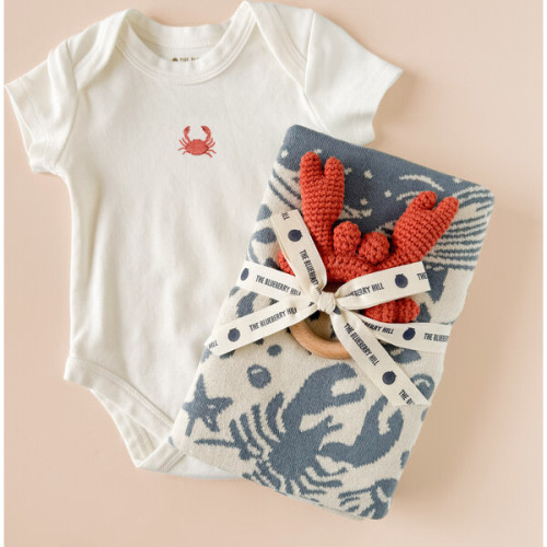 Baby Onesie, Crab - The Blueberry Hill | Maisonette