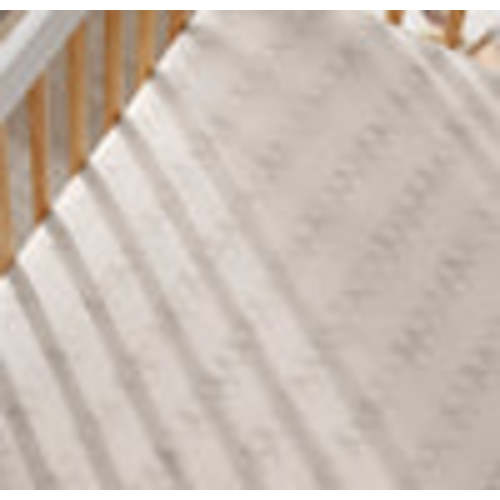 Organic Cotton Crib Sheet (Pewter Cotton Tail)